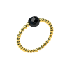 pierścionek z czarnym turmalinem