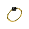 pierścionek z czarnym turmalinem