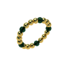 pierścionek minimalistyczny złoty ze szmaragdem