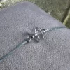 bransoletka minimalistyczna kryształ górski szara