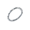 pierścionek elastyczny srebrny hematyt